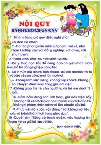 NỘI QUY CÁN BỘ - CNV