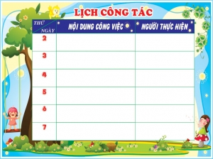LỊCH CÔNG TÁC