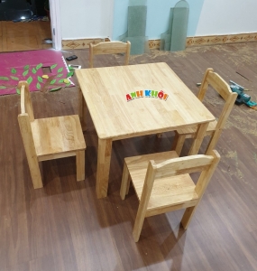 Bàn gỗ vuông 60x60cm BG16