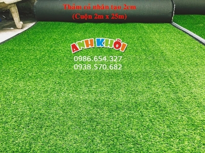 Cỏ nhân tạo 2 cm giá rẻ