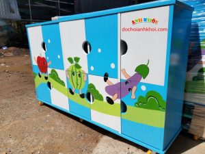 Tủ đồ dùng cá nhân 10 ô cho bé