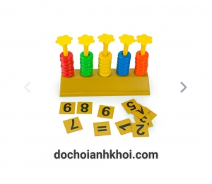 Bàn tính học đếm đứng bằng nhựa