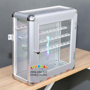 Tủ bàn chải nhôm kính B001