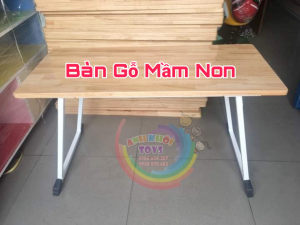 Bàn mặt gỗ chân sắt BG05