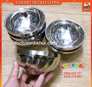 Tô - chén xoắn inox 2 lớp B12