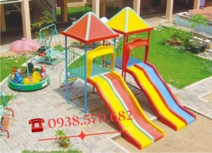 Cầu trượt 2 máng đôi 031