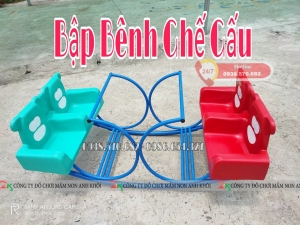 Bập bênh 4 ghế gấu BB25